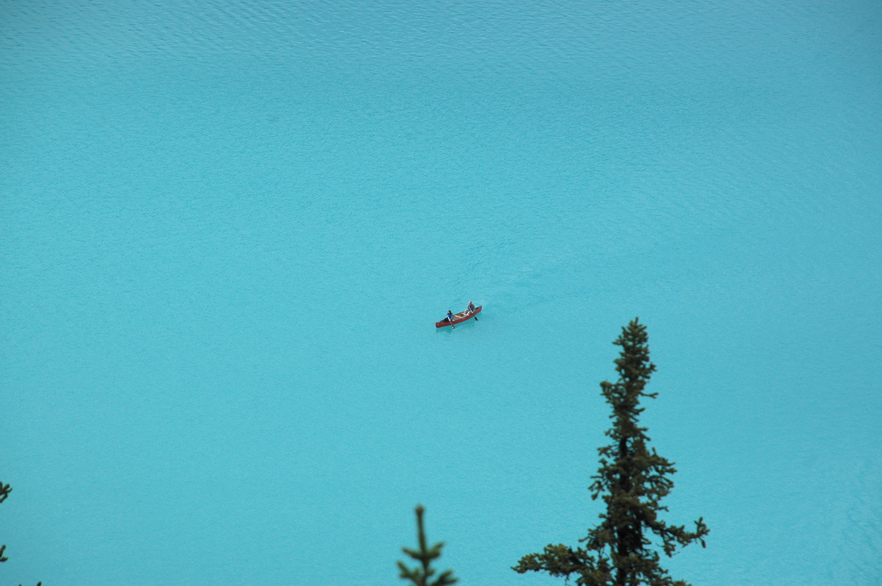 Canoers, Lake Louise, Banff National Park, Alberta