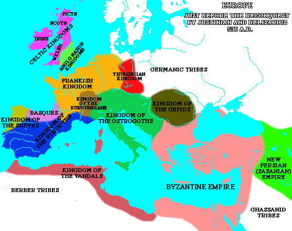 Roman Empire Map 476 Ad