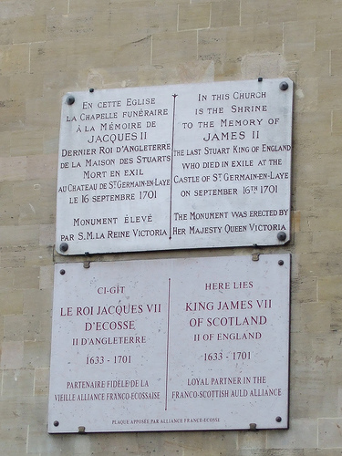 Signs outside the church