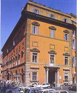 Facade on Piazza dei Santi Apostoli