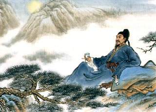 赠孟浩然诗画欣赏