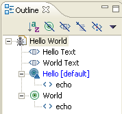 Outline view for an Ant buildfile