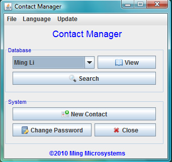 Contact Manager beta 1.0 screenshot