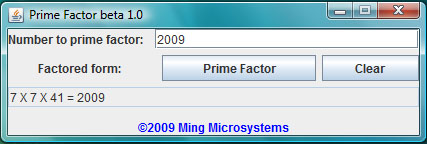 Prime Factor beta 1.0 screenshot