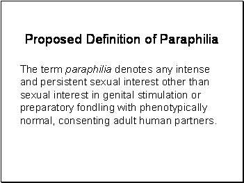 paraphilia examples