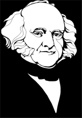 Title: Martin van Buren - Description: Martin van Buren is credited by many with developing the first modern political party. This party organization elected Andrew Jackson to the Presidency and then enabled Van Buren to succeed him.