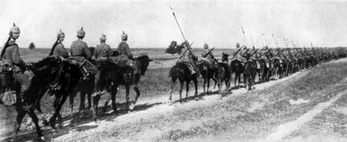 german calvary advances on riga