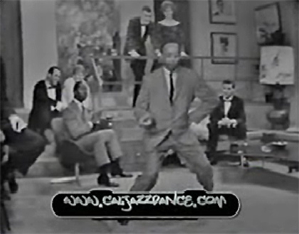  extraordinary gifted swing dancers from some black-and-white TV show set 