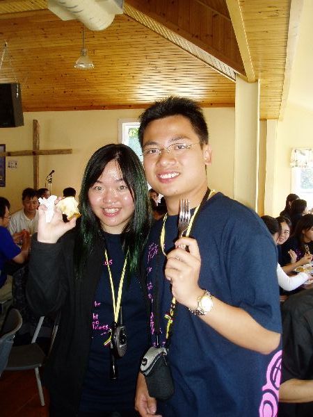 House Team 2005. And don't ask why I am holding a fork, maybe when the campers are not behaving, I can poke them with my silver fork...jkjk.