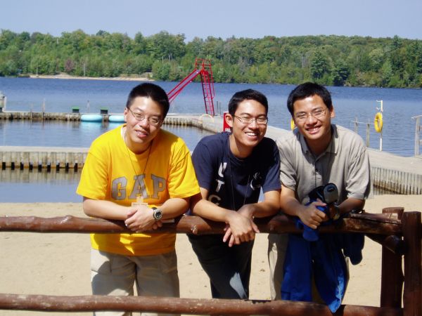 Taking a picture with Marcus and Dennis from the 'Patience' gang...come on, you guys are too serious