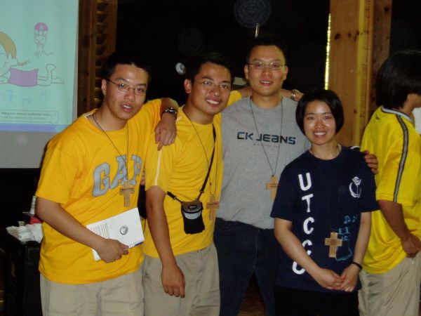 Taking a picture with Dennis, Victor, and CC Li.