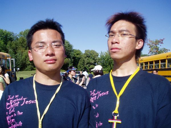 Trying to look serious with 'Ah Wai' from UTCCC. Thanks for volunteering yourself to be my secondary plumber and my personal roaster (in roasting marshmallows)!