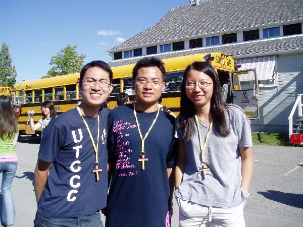 Taking a picture with Marcus (from liturgy team) and Kitty (from handbook team).