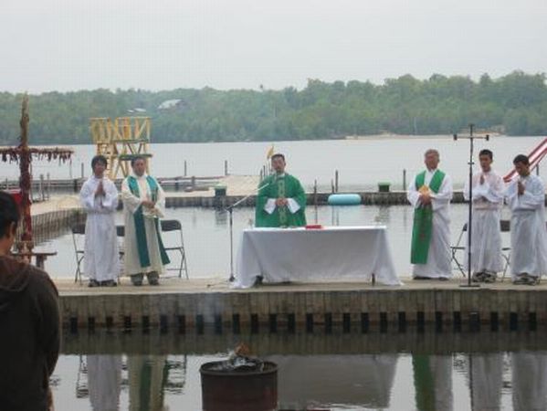 Our Last Mass on a beach