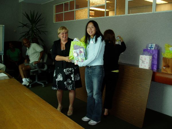 The present goes to...Queenie!!