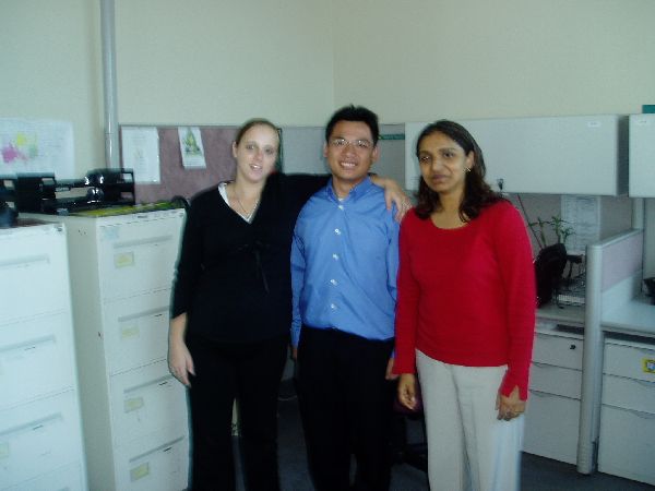 Taking a picture with Aoife and Aneela. Remember Aoife, we still need to sing a duet together. I will be the Soprano and you will be the Bass..haha