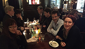 Photo of participants having dinner
