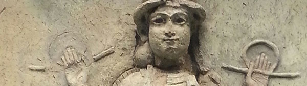 Cropped photo of Inanna relief