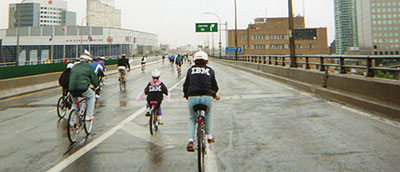 IBMers and future IBMers travel east on the Gardiner
