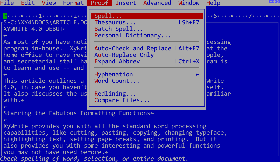 wordstar for dosbox